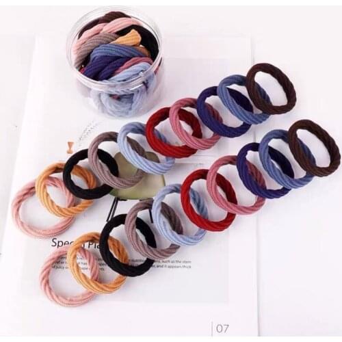 30 Pcs Set Scrunchies Girls Elastic Tie Gum Rubber Band Adult Headband Childrens Hairband Hair Accessories For Women Headdress