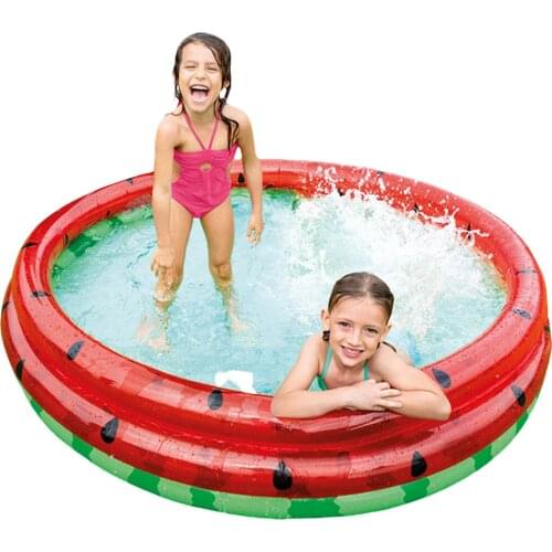 Inflatable Watermelon Swimming Pool Kids Toy Paddling Play Children Round Basin Bathtub Portable Kids Outdoors Swim Pool
