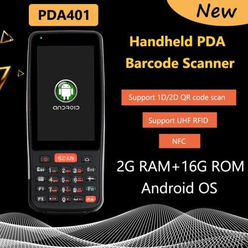 New Arrival 2G 16G Android PDA 1D 2D QR PDF417 Barcode Scanner With RFID UHF LF HF NFC R/W Handheld PDA Rugged Data Teminal