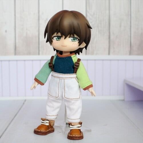 Ob11 baby dress long sleeve T-shirt 1/12 BJD sweater pant handmade clay doll clothes