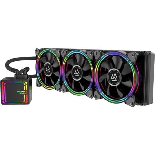 Cool Design H360 AIO Computer Water Cooling Gaming Case Liquid CPU Cooler Kit PC Cooling Fan with RGB