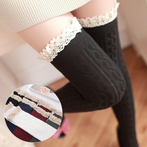 Sexy Stockings Girls Ladies Women Thigh High Over the Knee Socks Long Cotton Stockings Warm and soft Stockings Mujer