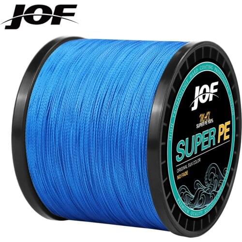 JOF Braided Fishing Line Multifilament 1000M 4 Strands Carp Fishing Japanese Braided Wire Fishing Accessories Pe Line