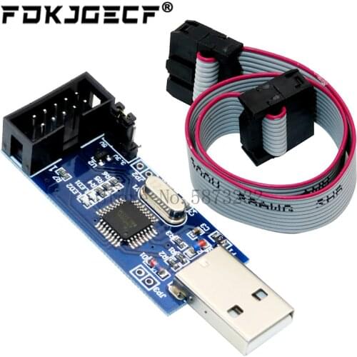 1pc USBASP USBISP AVR Programmer USB ISP USB ASP ATMEGA8 ATMEGA128 Support Win7 64K