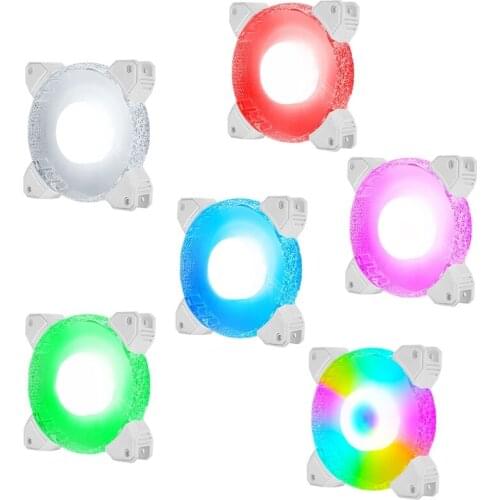 Computer Case Fan 120mm LED Silent Fan for Cases CPU Cooler Radiator Ultra Quiet,Colorful Chassis Fan 3pin+4pin wholesales