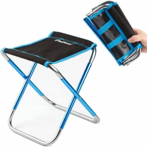 Outdoor Folding Stool 7075 Aluminum Alloy Fishing Chair Barbecue Stool Folding Chair Portable Train Mazar Camping Chair