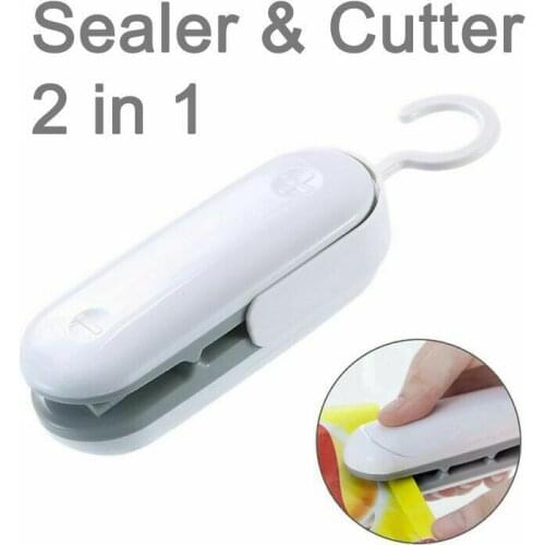 Plastic Bag Sealer Portable Mini Sealer Home Heat Bag Plastic Food Snacks Bag Sealing Machine Package Kitchen Storage Bag Clips