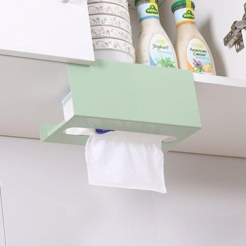 Wrought Iron Paper Towel Rack Cabinet Hanging Z Type Rounded Corners Multifunctional Creative Storage Holder