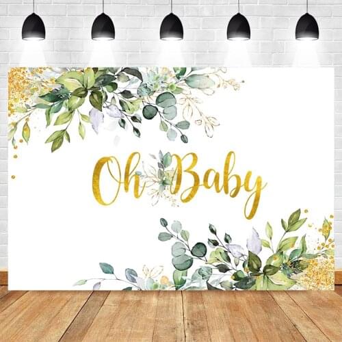 Flower Leaf Newborn Baby Birthday Custom Backdrop Wedding Photocall Photographic Photography Background Vinyl Photo Studio Props