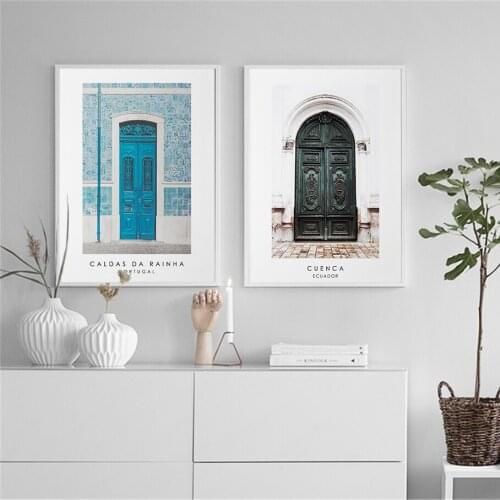 Quadro Vintage Poster Door Poster Nordic Posters and Prints Canvas Painting Letter Wall Art Print Pictures For Living Room