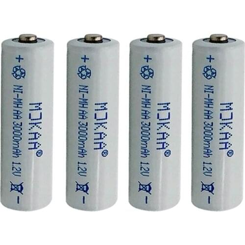 2pc a lot Ni-MH 3000mAh AA Batteries 1.2V AA Rechargeable Battery NI-MH battery for camera,toys