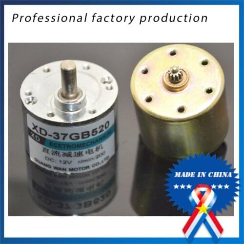 2Pcs 12/24v Low Speed Motor Slow Speed Gear Motor