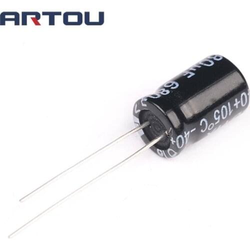 20PCS 680UF 16V Electrolytic Capacitor SIZE 8*12MM