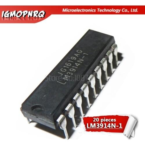 20pcs LM3914N-1 LM3914N LM3914 DIP-18 LED Lighting Drivers Dot/Bar Display Dvr new original