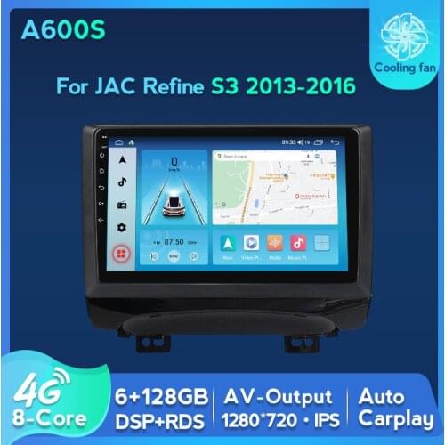 6G+128G 4G LTE DPS Android 11 Car Radio Auto Multimedia DVD Player For JAC Refine S3 2013-2016 GPS Navi Auto carplay