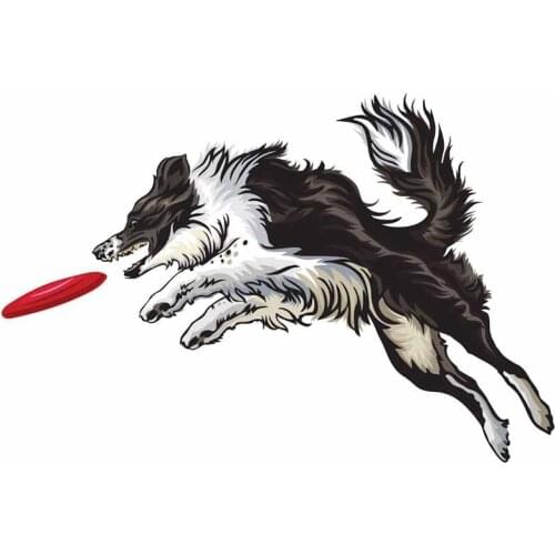 Border Collie Car Stickers Windshield Decal Waterproof Vinyl Material Personality for JDM SUV RV 13cm