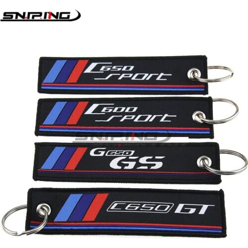Motorcycle keychain pendant For BMW C600SPORT C650SPORT G650GS C650GT badge embroidery key ring