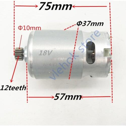 12 Teeth 18V Motor Replace for BOSCH GSR18V GSR18-2 GSR1800-LI TSR1800-LI Cordless Drill Screwdriver Engine