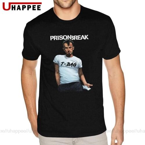 Plus Size Prison Break T-bag T Shirts Men Cool Fashion Short Sleeve Tshirt Men Luxury Brand 90s Clothing