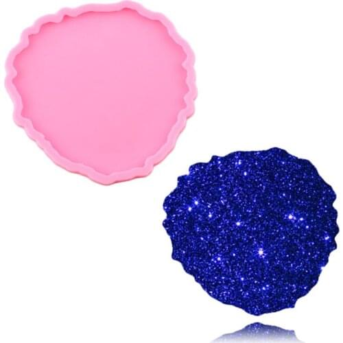 Glossy Coaster Silicone Mold Pendant Polymer Clay Jewelry Making Epoxy Resin Mould DIY Craft Handmade Charms Keychains Molds