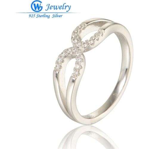 GW Fashion Jewelry New Arrival 925 Silver Jewelry Ring Charming Women Girls Finger Rings European Style crystal Rings RIPY048H20