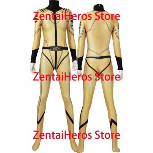 Adults Kids Space battleship yamato Cosplay Costume Female Woman Yuria Misaki Superhero Halloween Girls Zentai Bodysuit