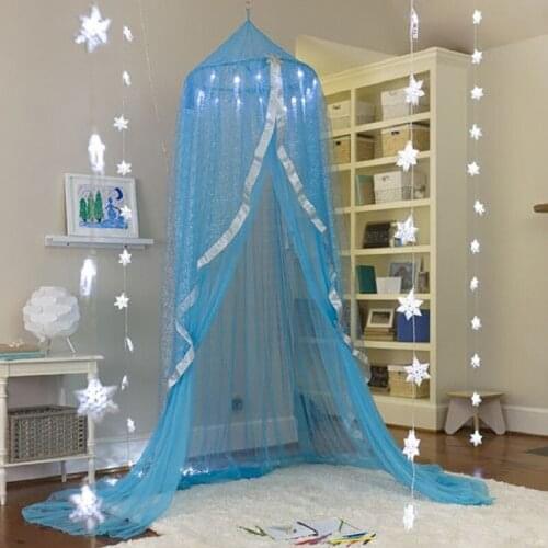 Bed Home Decoration Summer Ice Silk Dream Mosquito Netting Play House Bed Curtain Decorate the Dome with Hanging Childrens Tent