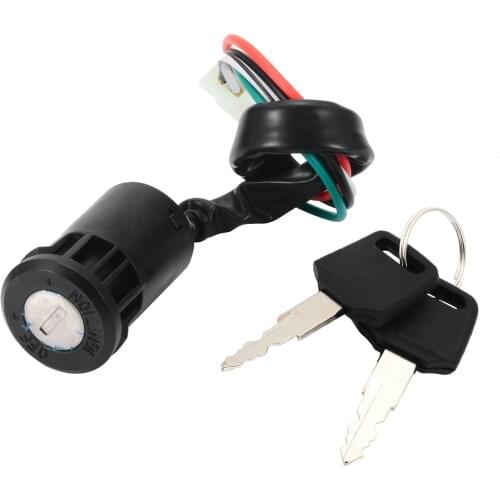1PC 4 Wire ATV Ignition Switch+Key for Most 50/70/90/110/125/150/200/250cc Motorbike Quad Dirt Bike Moto Replacement Accessories