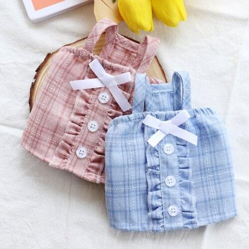 Cute Summer Pet Tshirt Puppy Dog Clothes Pet Cat Vest Cotton Shirt Clothes Sleeveless French Bulldog Pug Apparel Pet Clothing