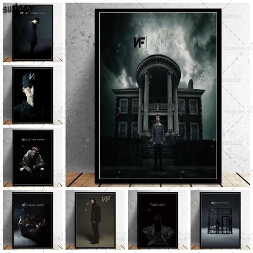 NF Rapper Hip Hop Music Poster Prints Wall Art Posters Canvas Painting Picture for Living Room Home Decoration