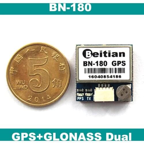 BEITIAN small size GPS Module, GNSS GLONASS GPS module, UART TTL level, 9600bps, BN-180