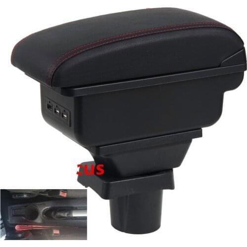 For Ford Focus armrest box central Store content Storage box armrest box USB interface