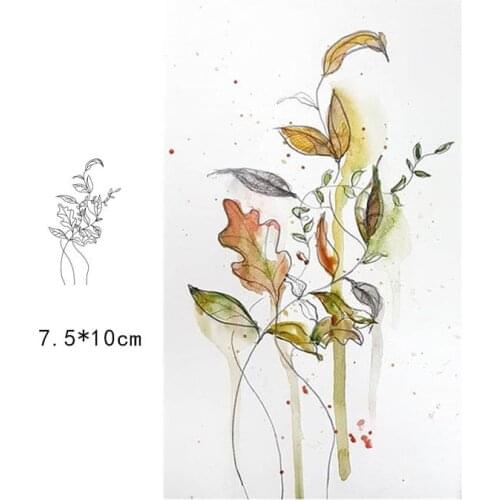 Clear Stamps Silicone Seal for DIY Scrapbooking Card Plants Rubber Stamps Making Photo Album Handemade Crafts Decoration Stamps