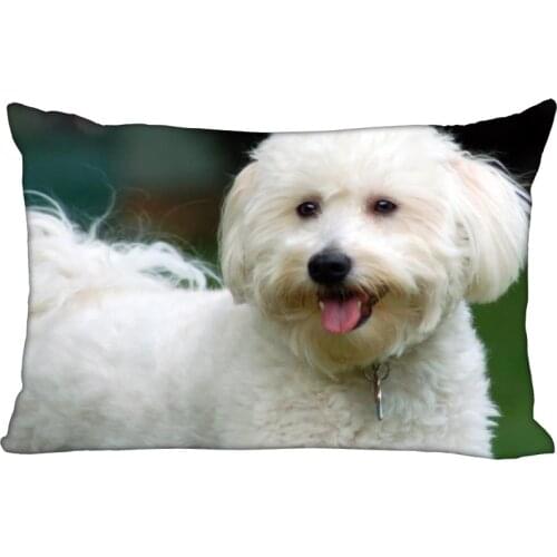 Poodle Dog Pillowcase 45x35cm(One Side)Rectangle Zipper Pillow Case Print Throw Wedding Decorative Pillowcase Cover 1215