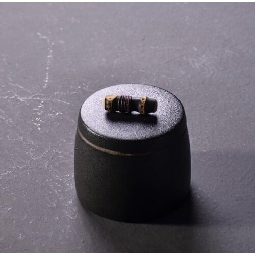 TANGPIN black crockery ceramic tea caddies porcelain tea canisters storage tea or food
