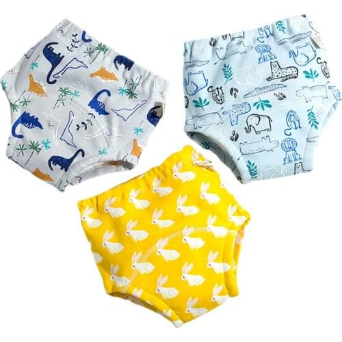 5pcs/lot Waterproof Baby Infant Underwear Panties Reusable Baby Training Pants Newborn Diaper Panties