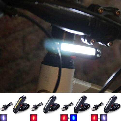 Usb Rechargeable Rear Tail Bike Light Lamp Taillight Raypal Bright Safety Cycling Bicycle Led Lig Mountain Bike Accessories