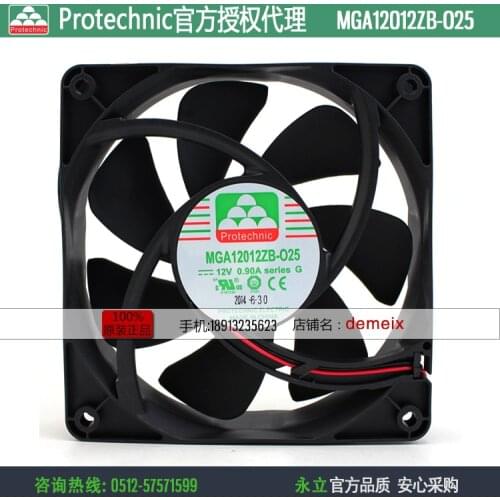 MAGIC Protechnic MAGIC MGA12012ZB-O25 Server Cooling Fan 120x120x25mm 2-wire