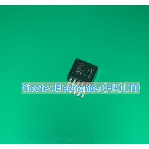 10pcs/lot LM2576D2T-12G TO263 D2PAK LM2576-12 G 2576-12 IC REG MULT CONFIG INV 12V D2PAK LM2576D2T-012G LM2576-12G LM2576-12V