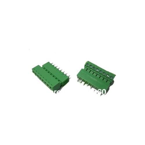 2EDG-3.81-8P + 2EDGV-3.81-8P 2EDG 2EDGV 8Pin Straight Pin Plug-in Screw Terminal Block ROHS PCB Splice (10pcs/lot)