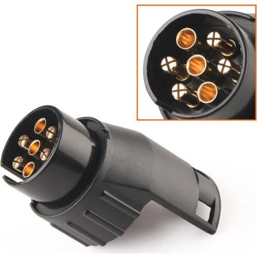 Car Trailer Truck 7 Pin to 13 Pin Plug Adapter Converter Tow Socket 12V Automobile Accessories Universal Plug Adapter