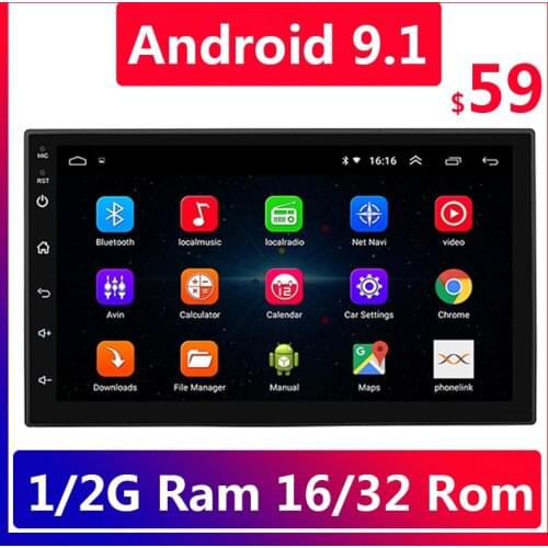 2 Din Android 9.1 GPS Auto Central Multimedia Player Double Din Wifi Radio 2Din Autoradio Car Doble BT FM USB 47
