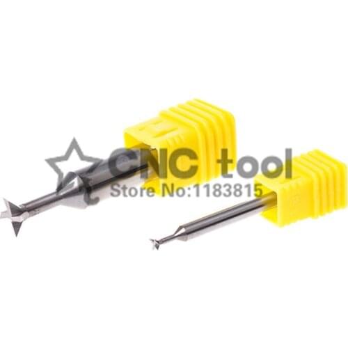 Free Delivery 1PCS 4*45/4*60 degrees carbide straight shank dovetail milling cutter, alloy straight shank milling cutter