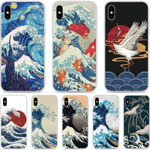 Printed Wave off Kanagawa Cover For Vsmart Active 1 Plus Star 3 JOY 4 Live BQ Aquaris X2 X Pro U U2 Lite V VS Phone Case Fundas