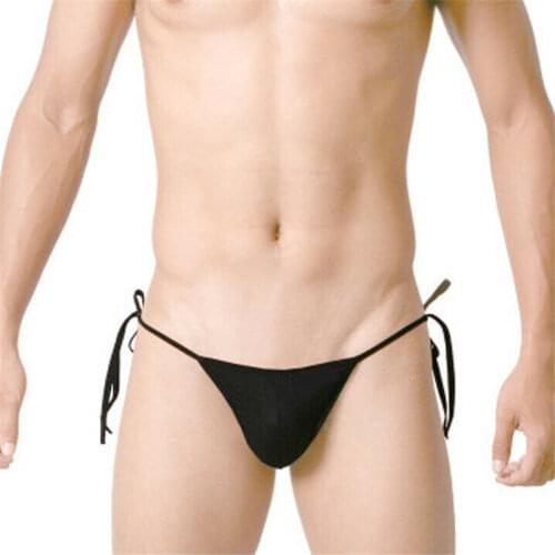 Mens panties sexy underwear men underpants gay micro Thongs tanga Candy colors Transparent String Small triangle simple classic