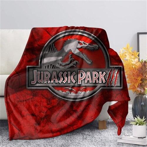 Jurassic Dinosaur Flannel Blanket Animal 3D Print Soft Children Blanket Home Life Quilt Travel Fashion Men Women Throw Blanket