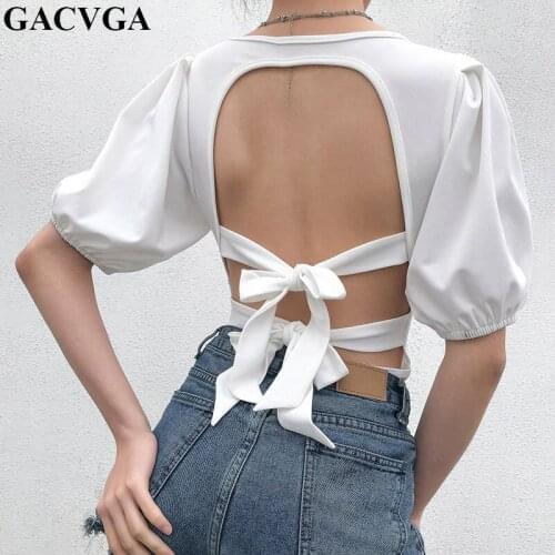 GACVGA Open Back Bodysuit