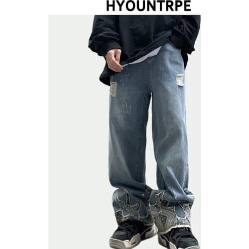 HYOUNTRPE Mens Autumn Jeans