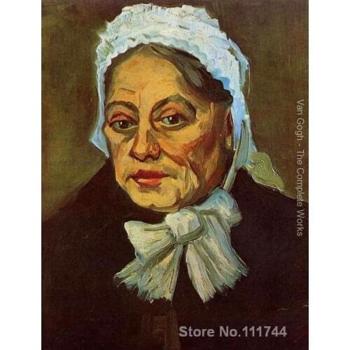 Paintings by Vincent Van Gogh Head Of An Old Woman With White Cap (The Midwife) Hand painted art on canvas High quality