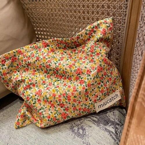 Cosmetic Bag Floral Retro Designer Make Up Storage Bag Female Handbag Fashion 2021 New Travel Cotton Zipper High Capacity Ladies